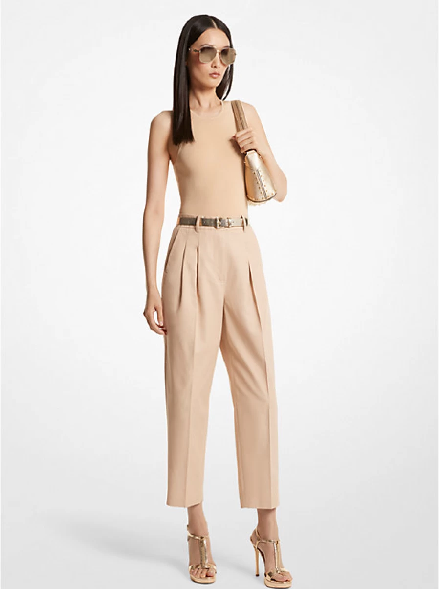 Michael Kors Women's Short Twill Pants - Comfortable Cotton Blend for Stylish Outfits