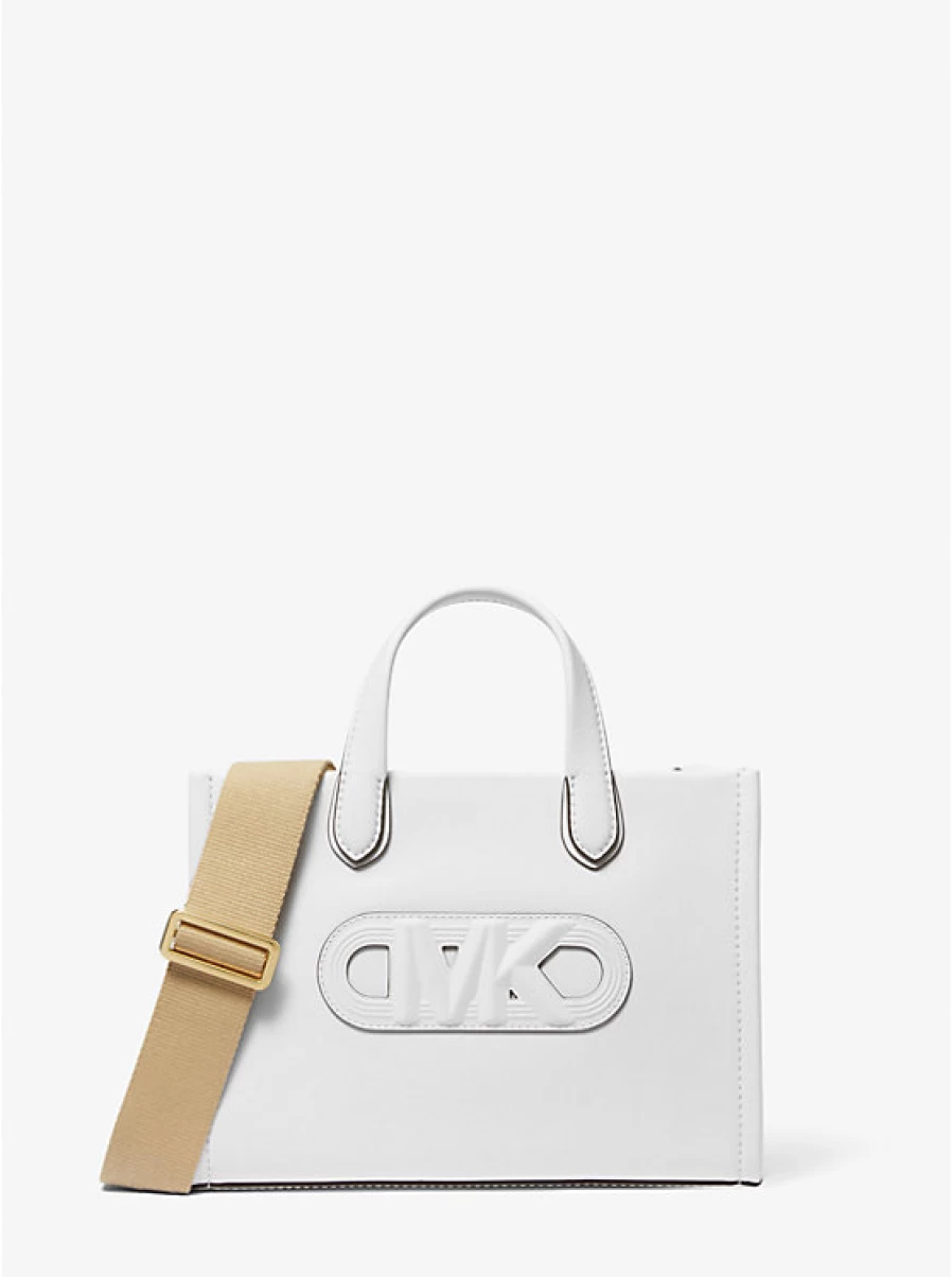Michael Kors Women's Small Gigi Embossed Leather Messenger Bag