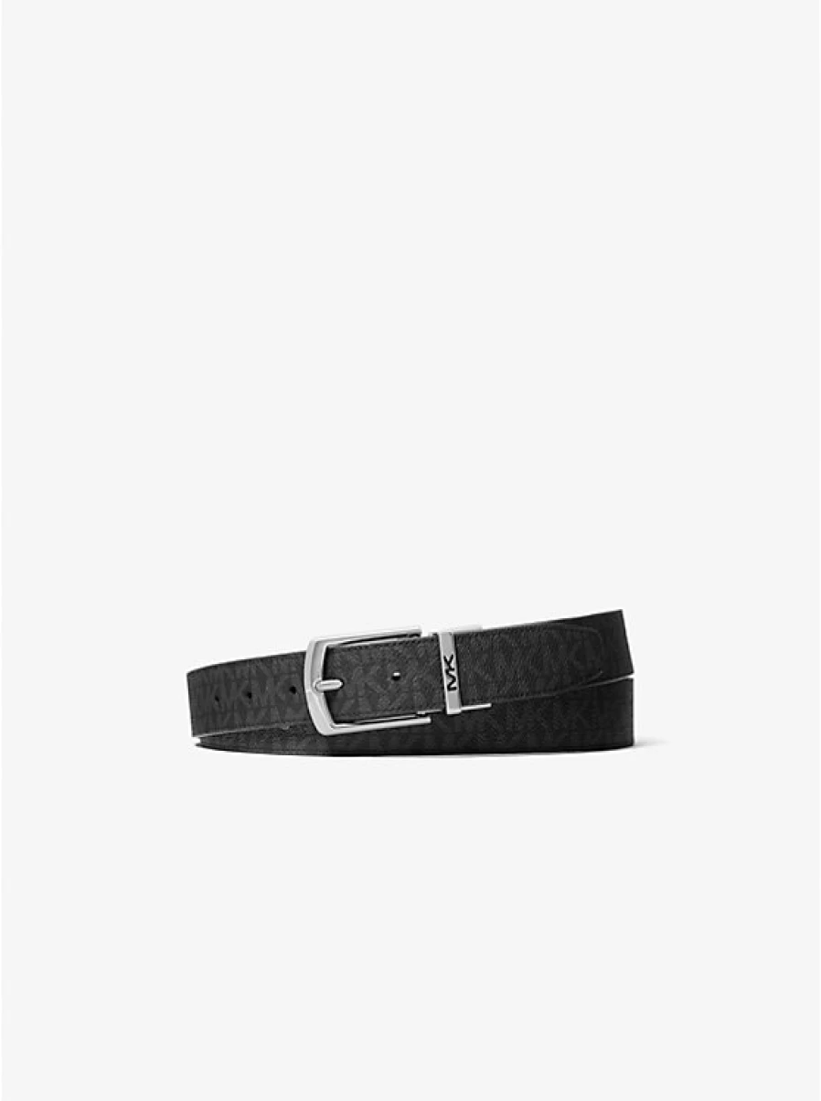 Michael Kors Reversible Belt for Men with Signature Logo - Dual Sided Designer Belt