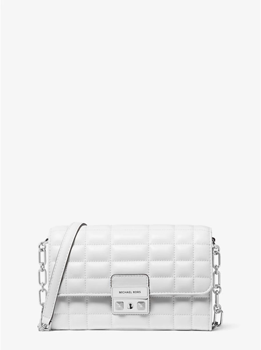 Michael Kors Women's Large Tribeca Convertible Leather Backpack with Adjustable Shoulder Strap