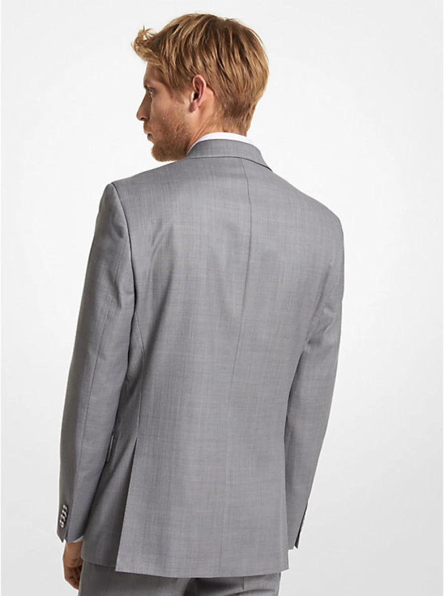 Michael Kors Men's Modern Fit Wool Blend Sports Jacket for Stylish Comfort