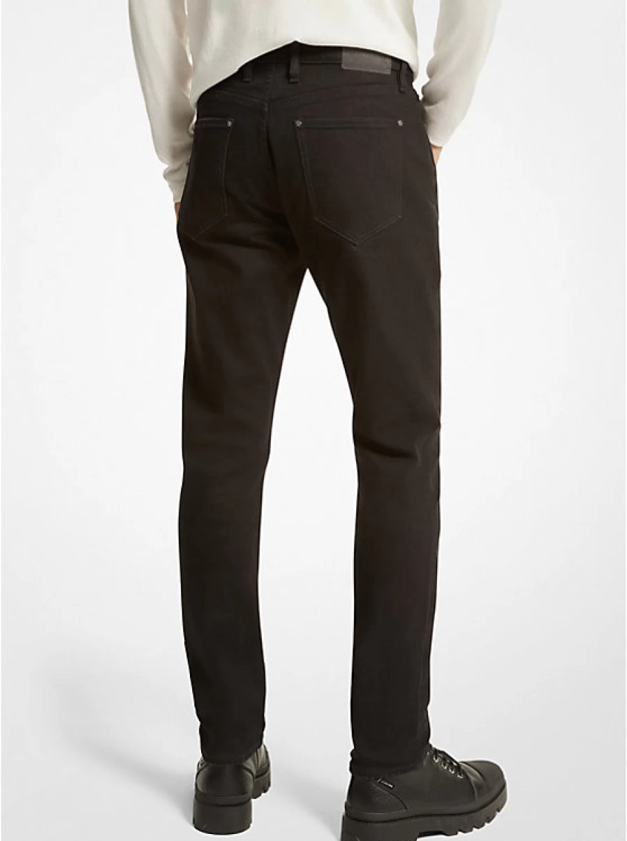 Michael Kors Men's Stretch Cotton Fitted Jeans for Comfort & Style
