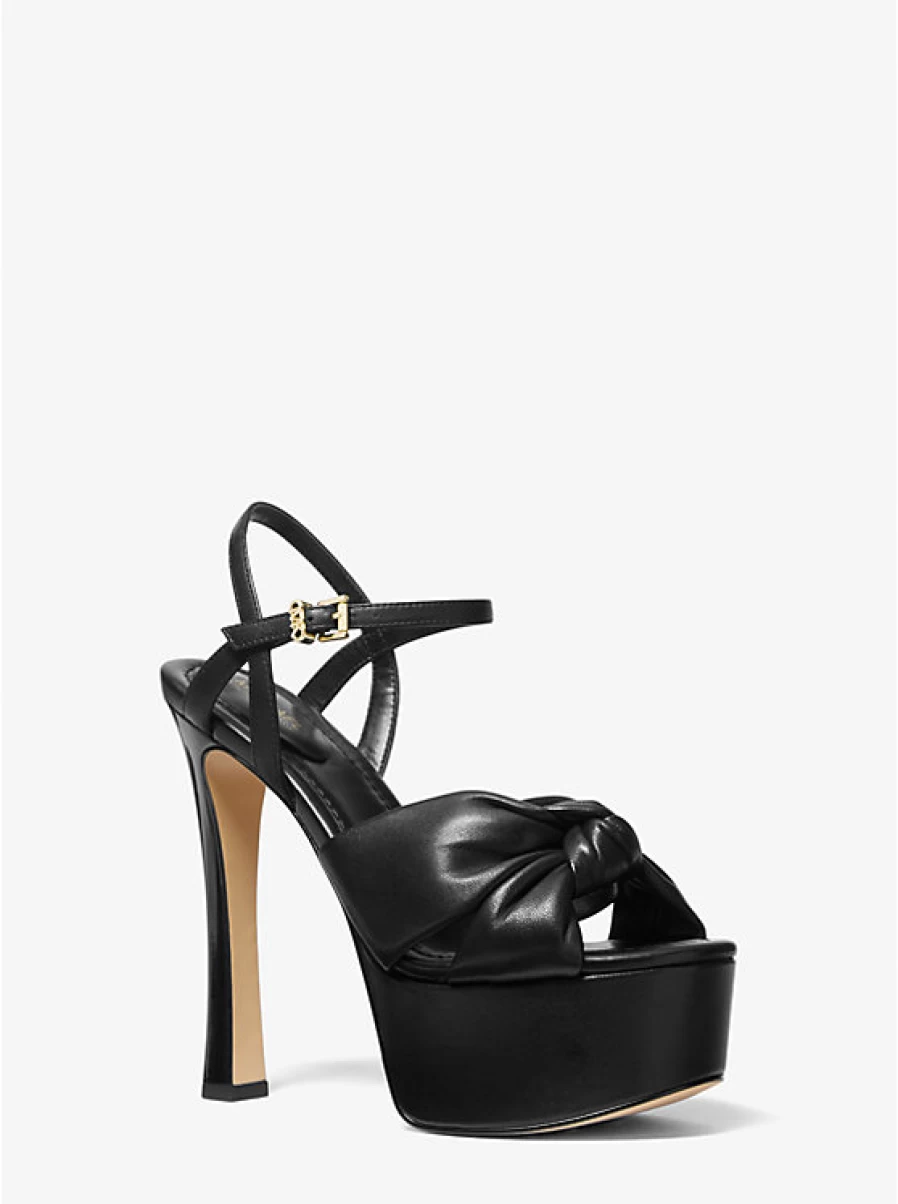 Michael Kors Women's Elena Leather Platform Sandals