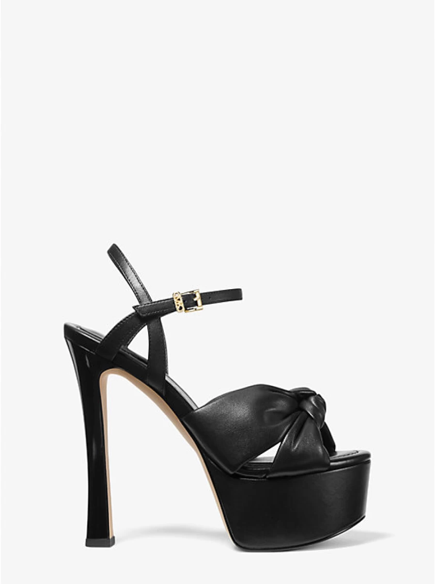 Michael Kors Women's Elena Leather Platform Sandals