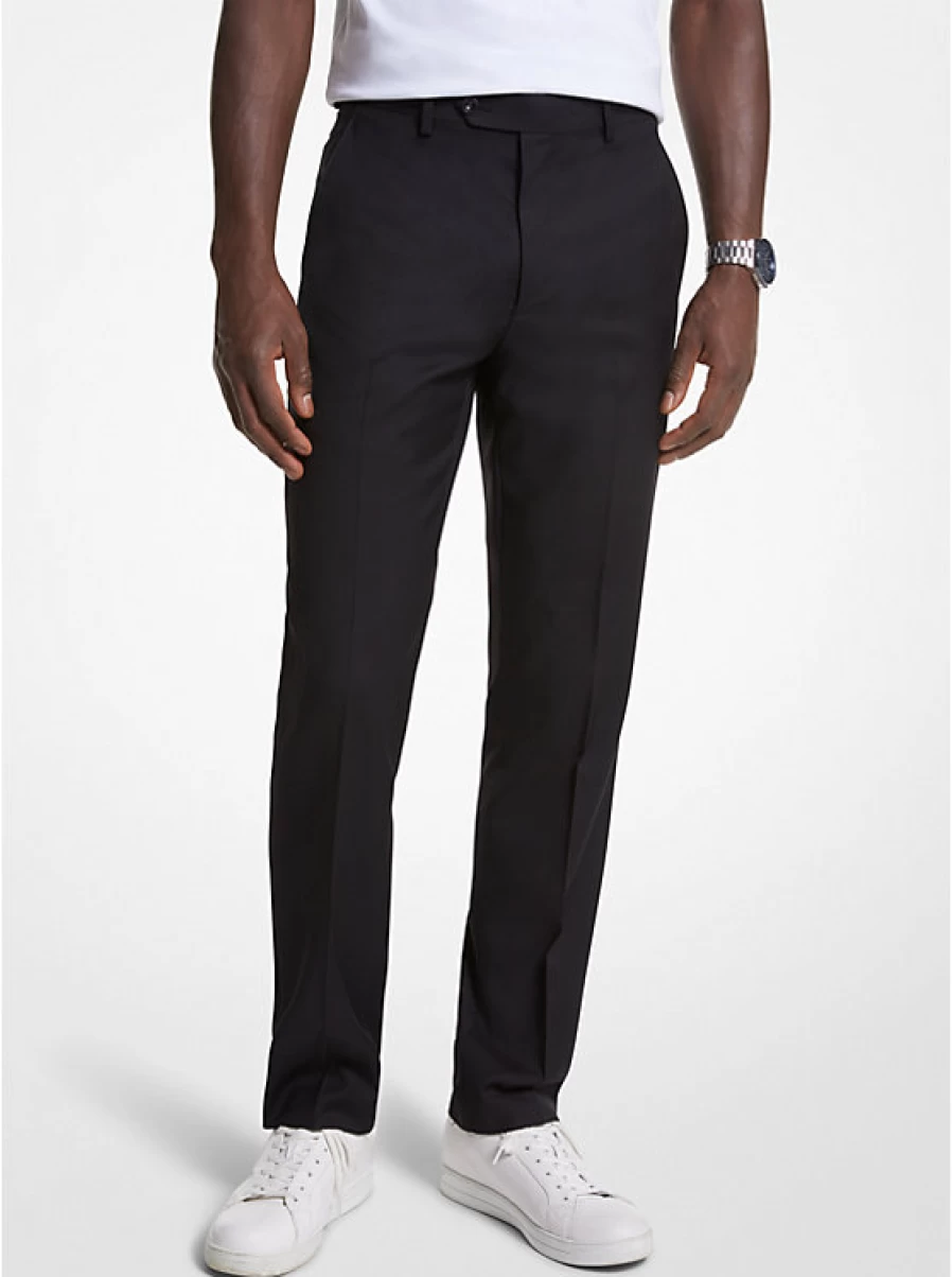 Michael Kors Men's Wool Blend Dress Pants - Modern Fit for Business & Formal Wear