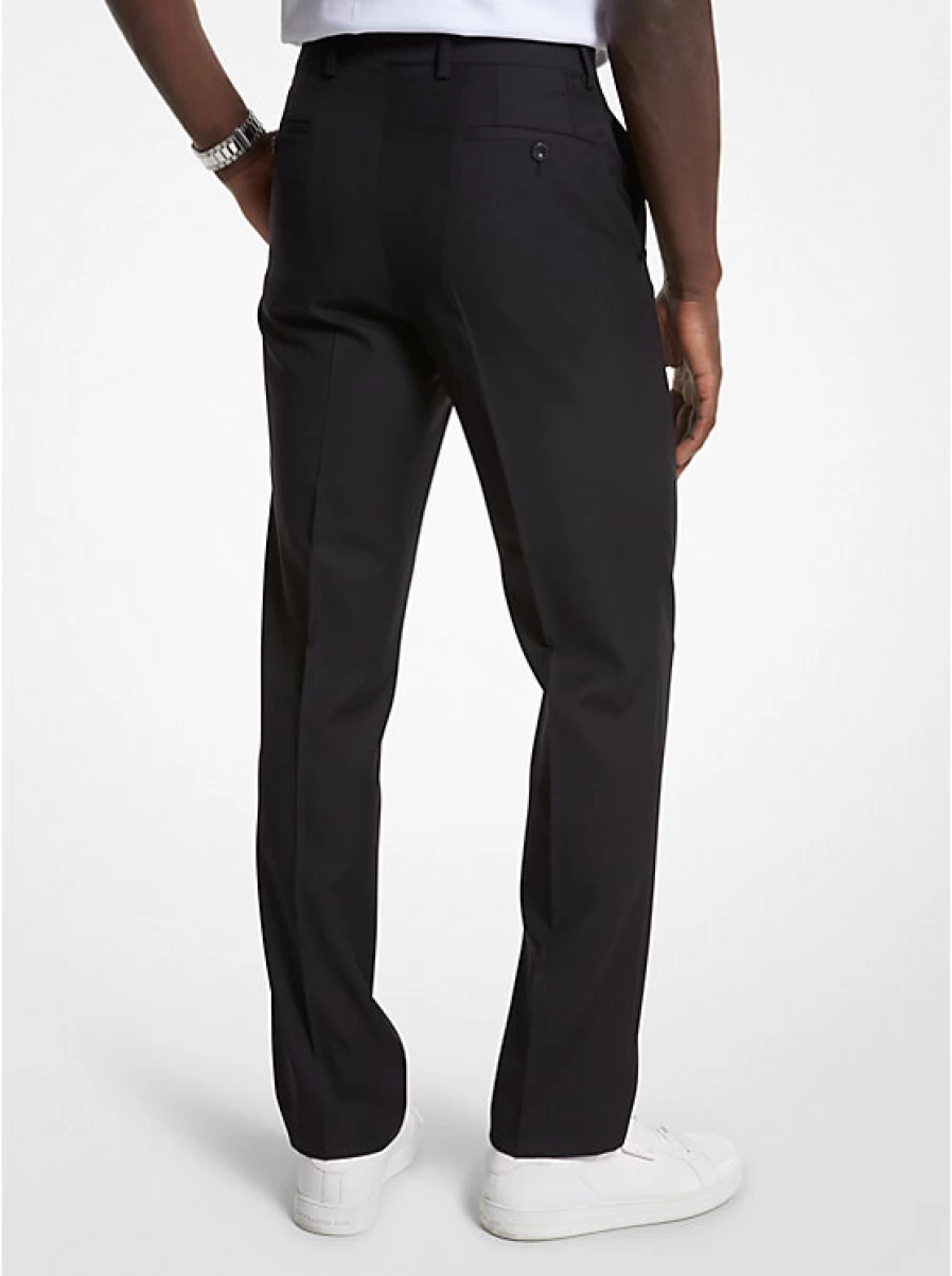 Michael Kors Men's Wool Blend Dress Pants - Modern Fit for Business & Formal Wear
