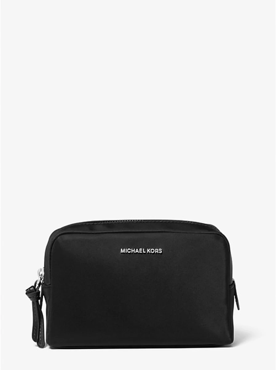 Michael Kors Women's Medium Jet Set Travel Pouch - Recycled Nylon Cosmetic Bag