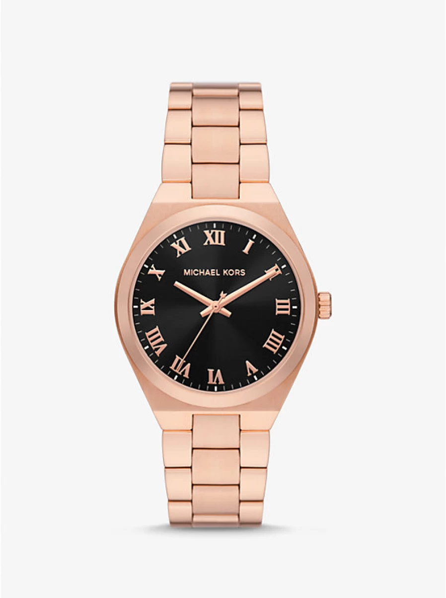 Michael Kors Women's Lennox Rose Gold-Tone Stainless Steel Watch
