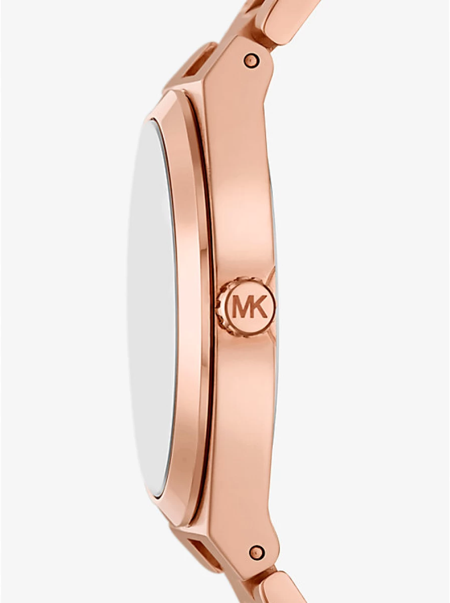 Michael Kors Women's Lennox Rose Gold-Tone Stainless Steel Watch