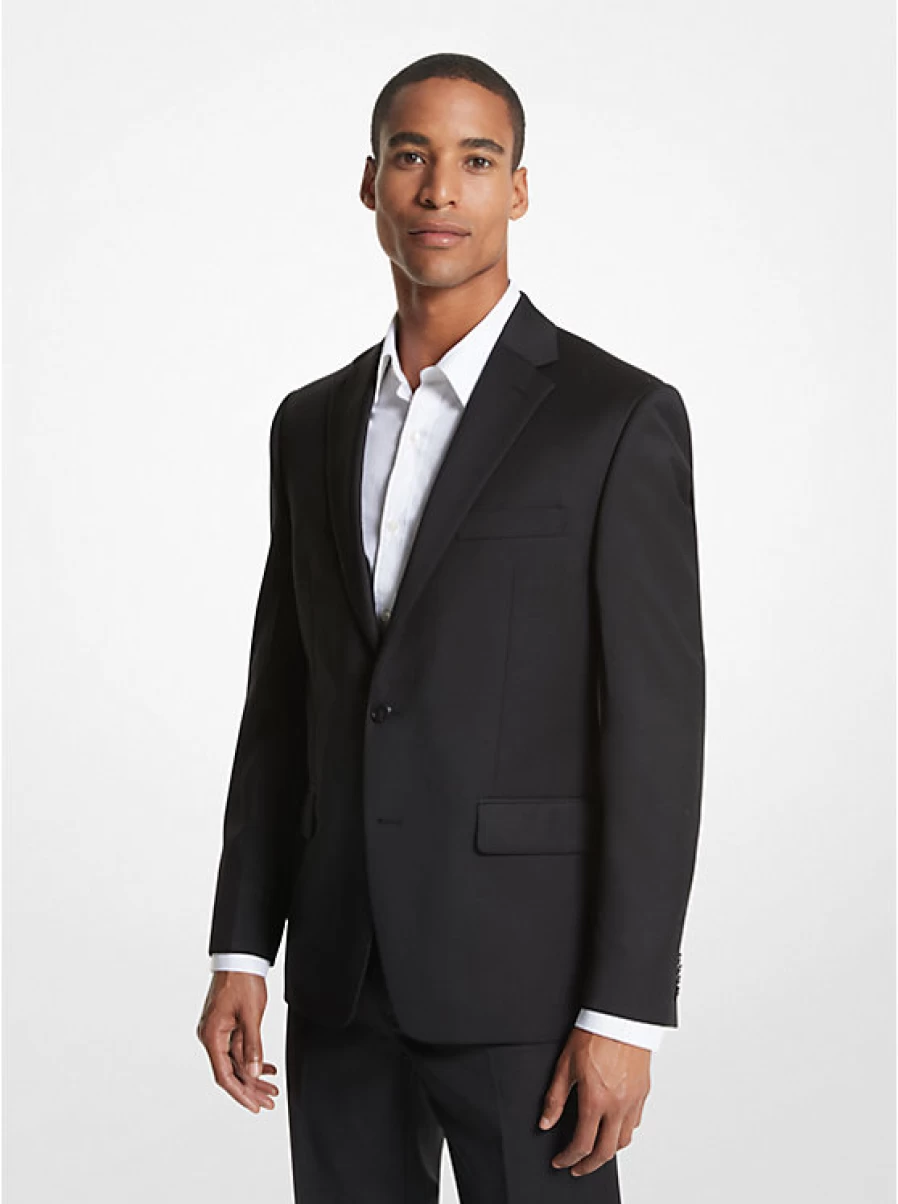Michael Kors Men's Kaplan Wool-Blend Sports Jacket – Classic Casual Blazer for Modern Style