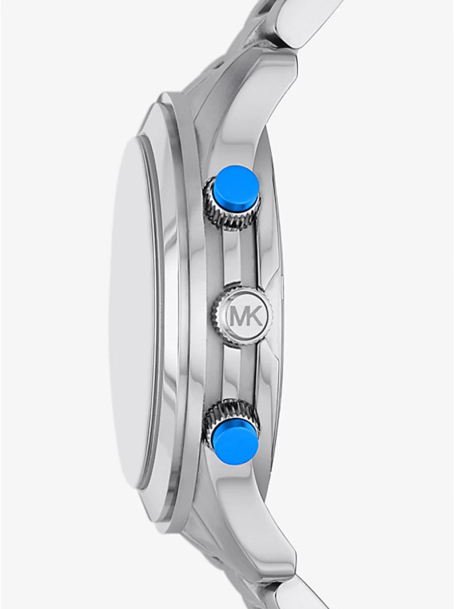 Michael Kors Women's Runway Oversized Silver-Tone Watch - Stylish Hunger Stop Design