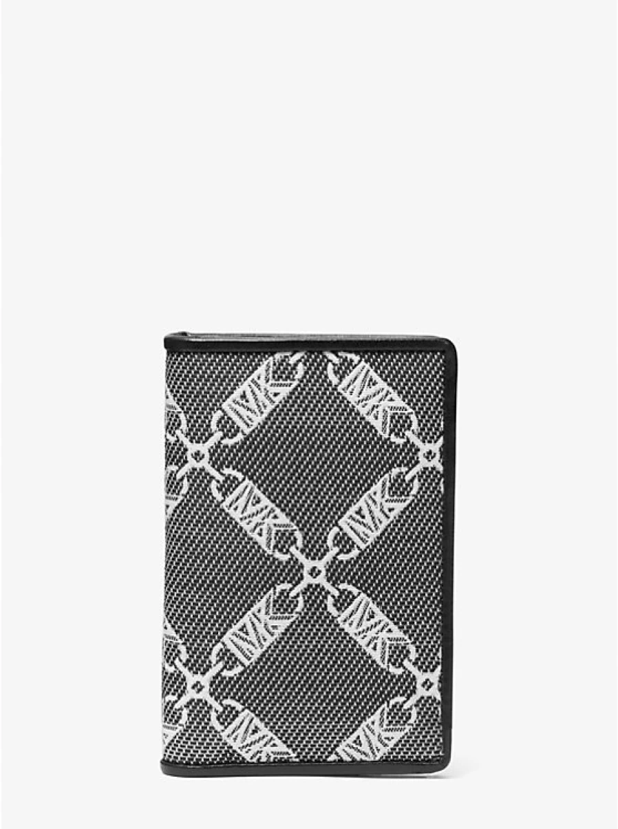 Michael Kors Hudson Empire Logo Jacquard Bi-Fold Card Case for Men