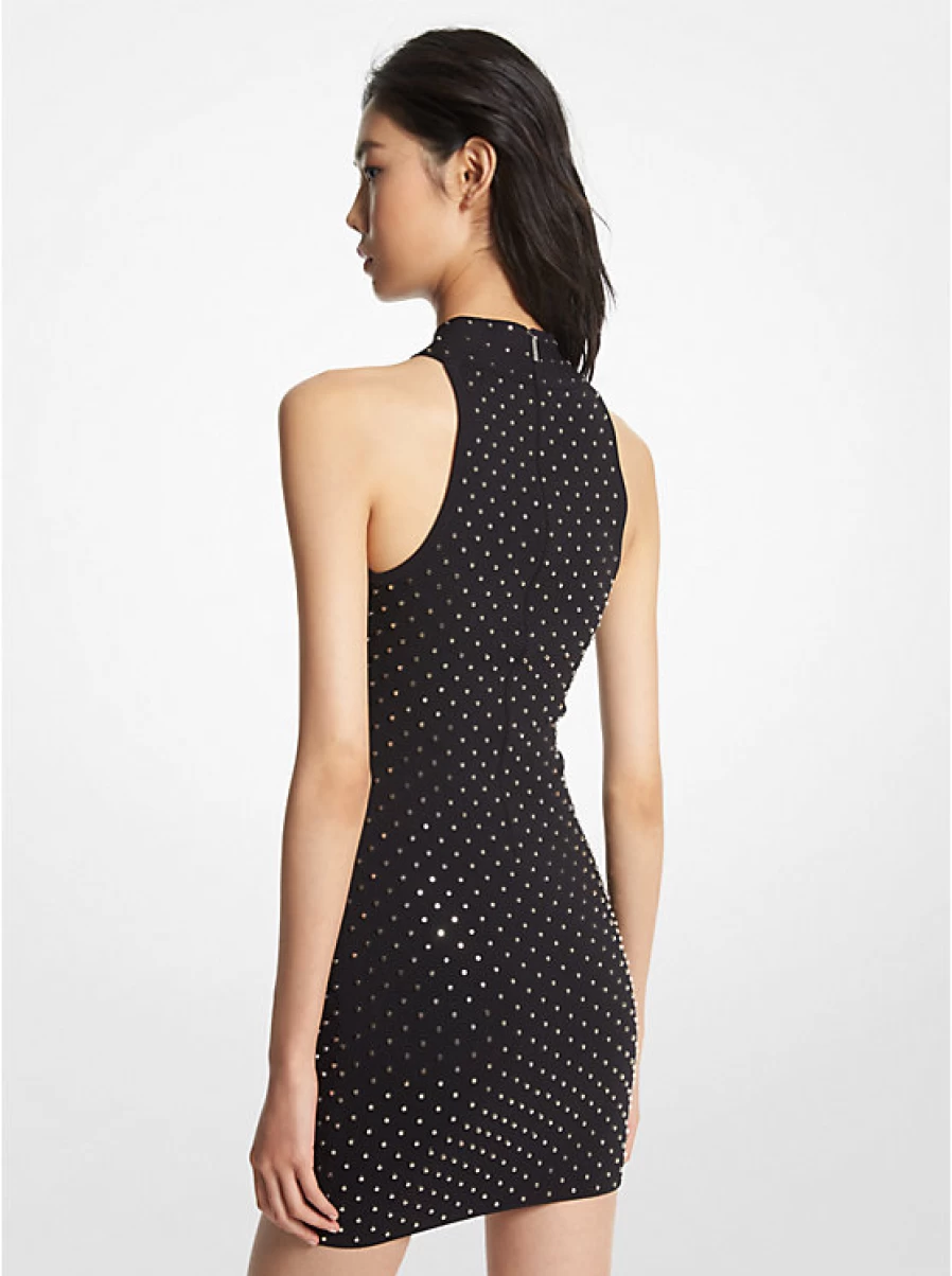 Michael Kors Women's Studded Halter Dress - Stretch Knit Top for Women