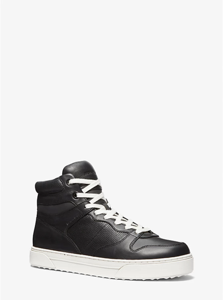 Michael Kors Men's Barett High-Top Leather Espadrille Sneakers
