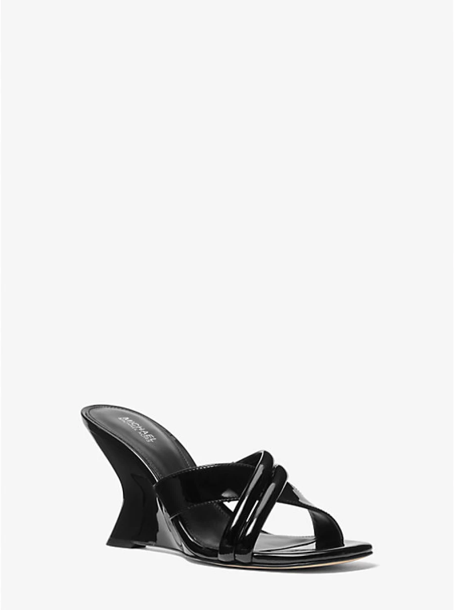 Michael Kors Women's Nadina Patent Leather Mule Shoes