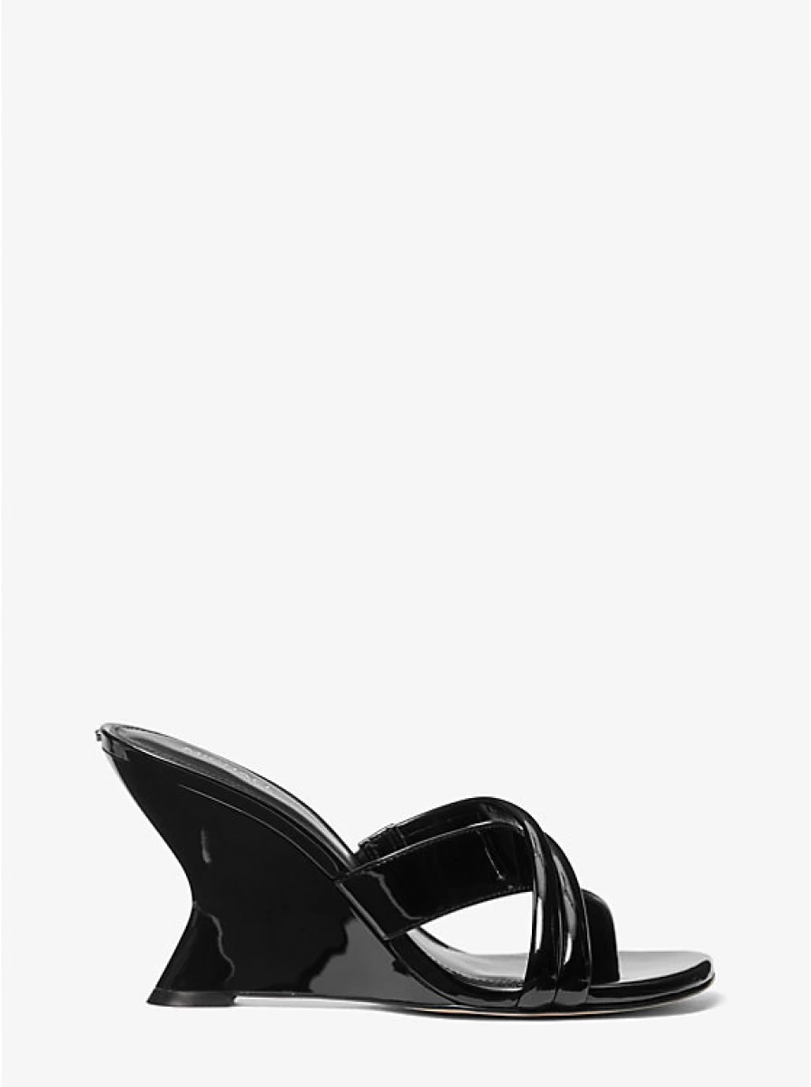 Michael Kors Women's Nadina Patent Leather Mule Shoes