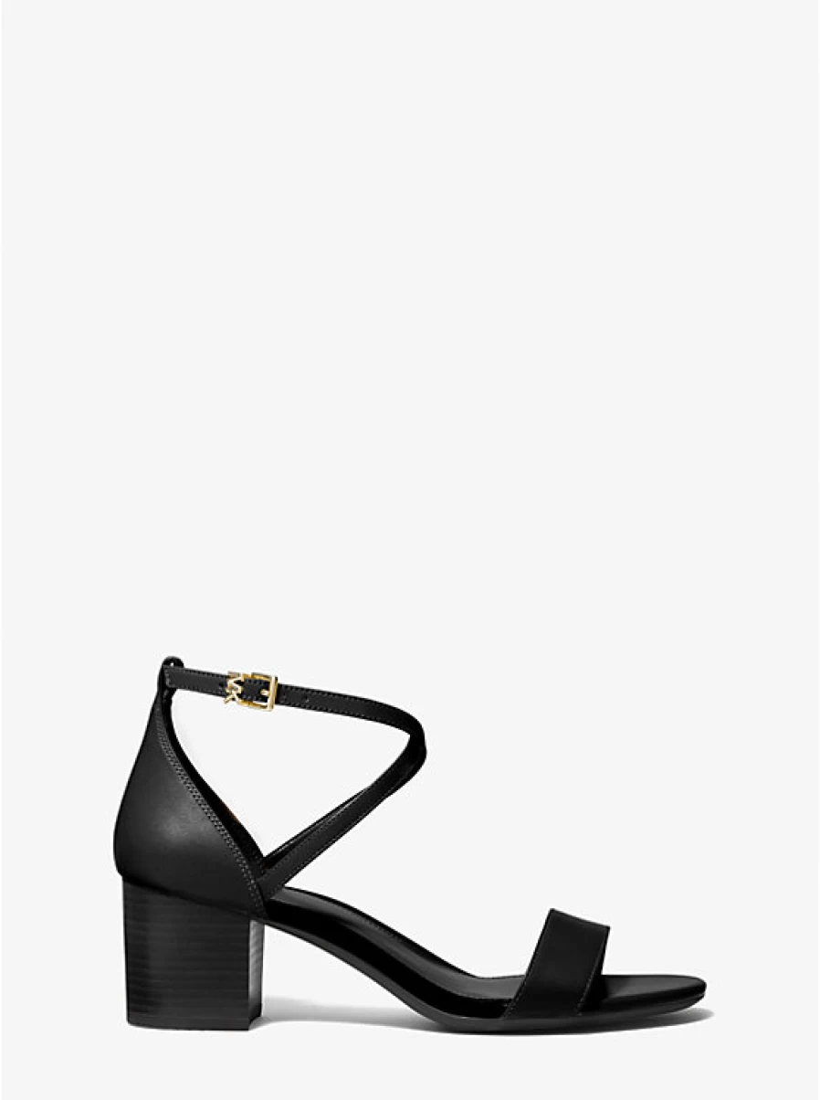 Michael Kors Women's Serena Flex Leather Sandals – Comfortable & Stylish Footwear