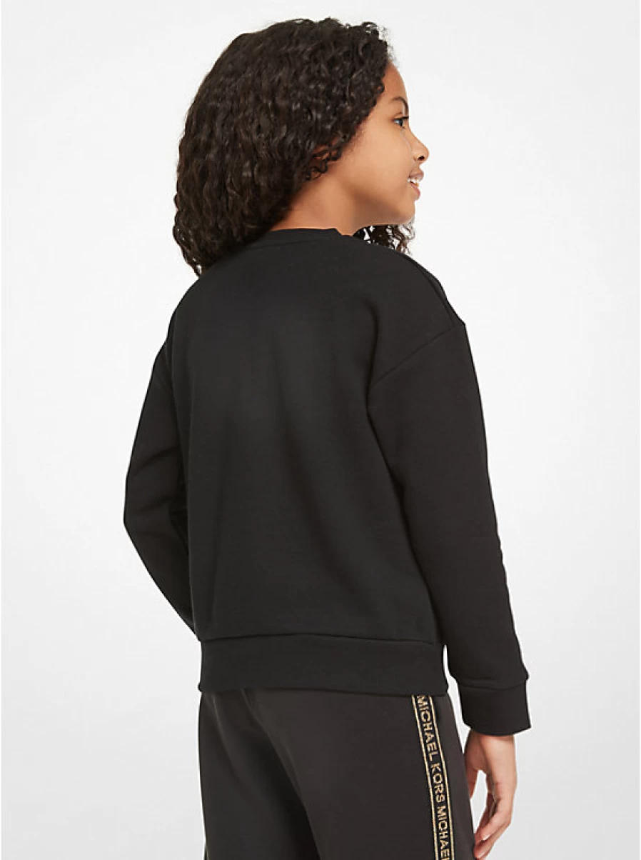 Michael Kors Kids Cotton Studded Logo Sweatshirt for Children