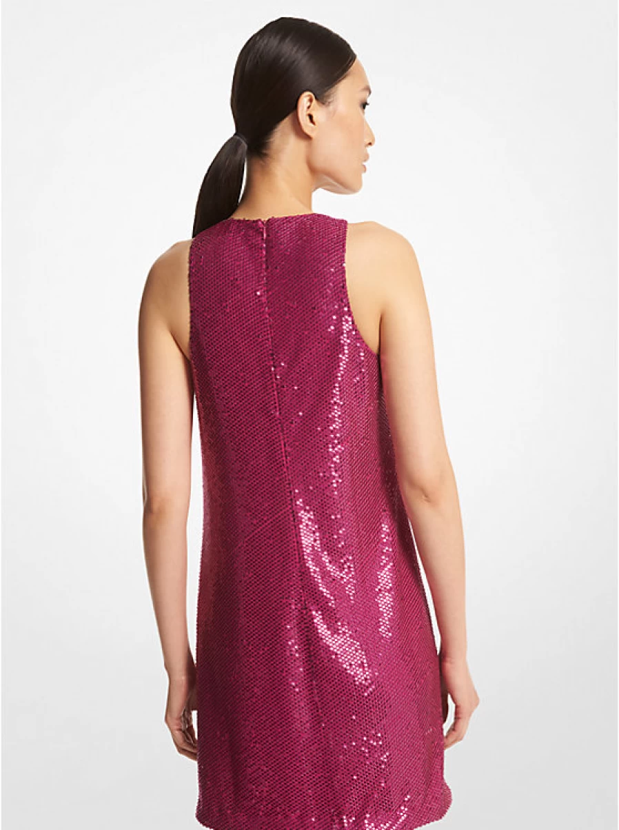 Michael Kors Women's Straight Dress in Georgette Crepe with Decorative Details