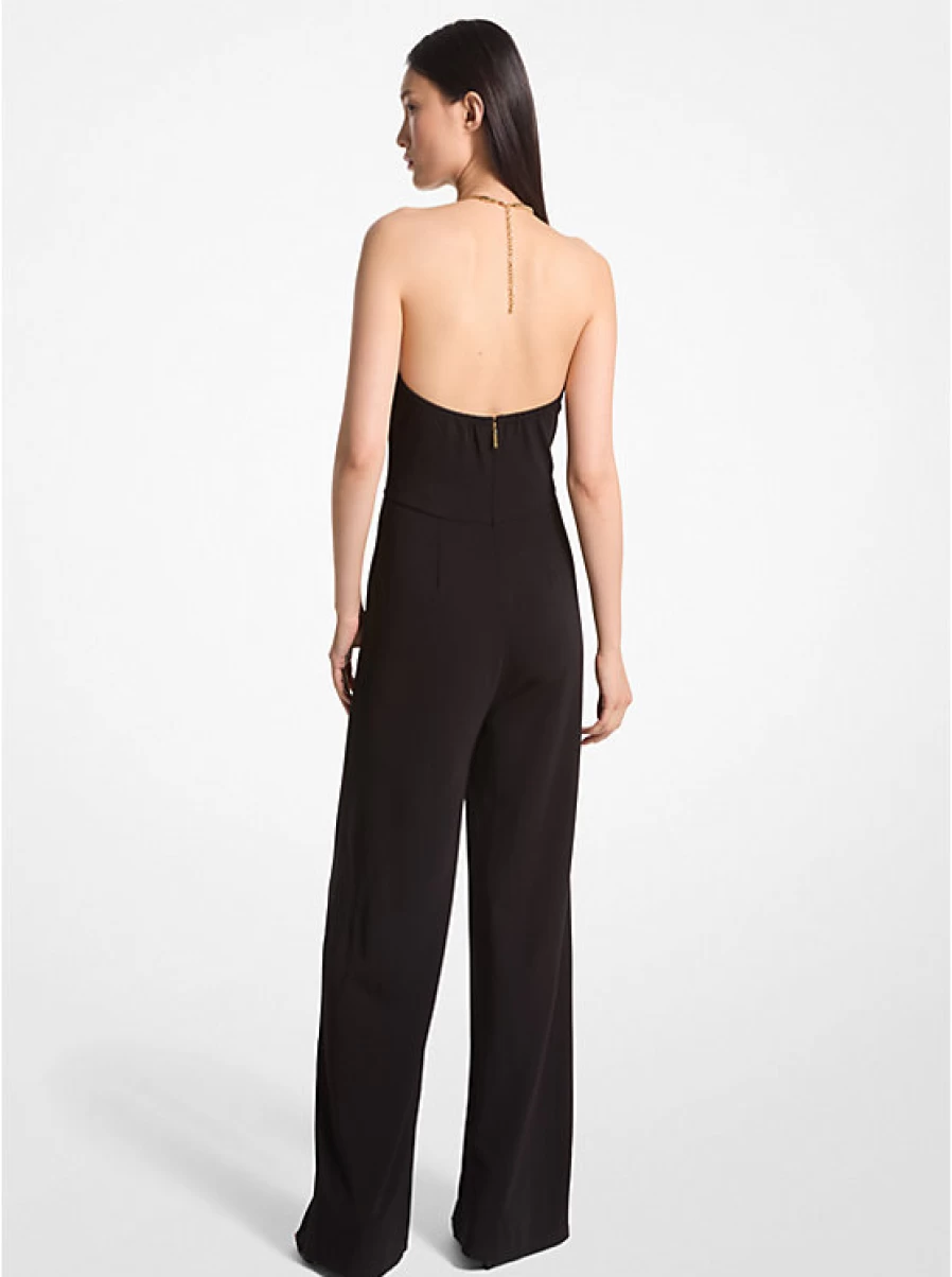 Michael Kors Women's Backless Jumpsuit - Stretchy Matte Jersey Design