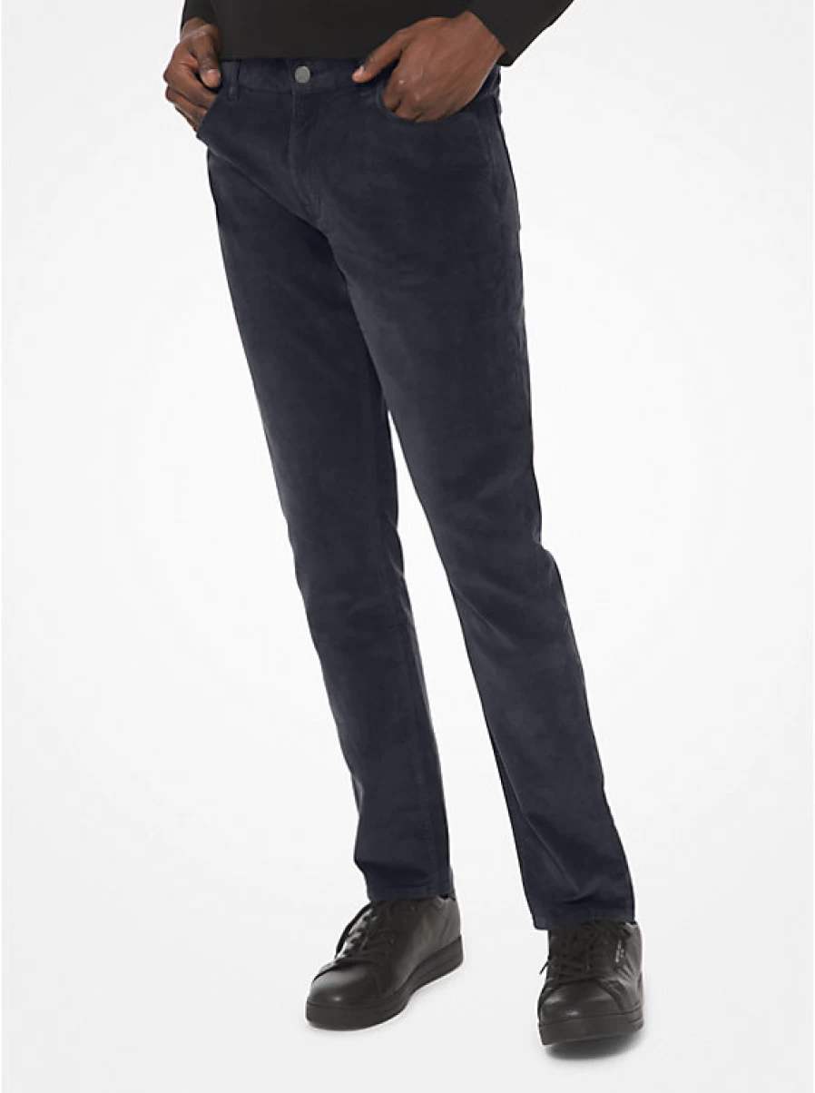 Michael Kors Men's Stretch Corduroy Fitted Pants for Comfort & Style
