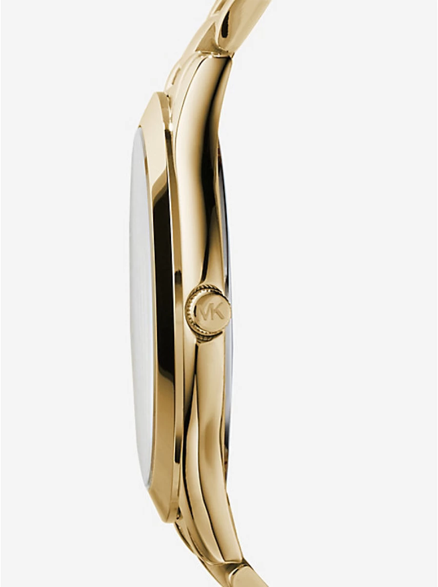 Michael Kors Women's Slim Runway Gold Stainless Steel Watch