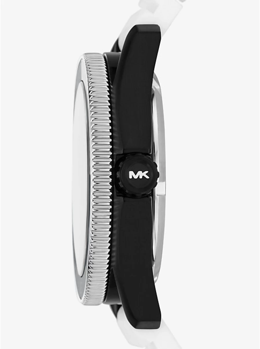 Michael Kors Men's Oversized Maritime Silicone Dive Watch - Waterproof Casual Sport Timepiece