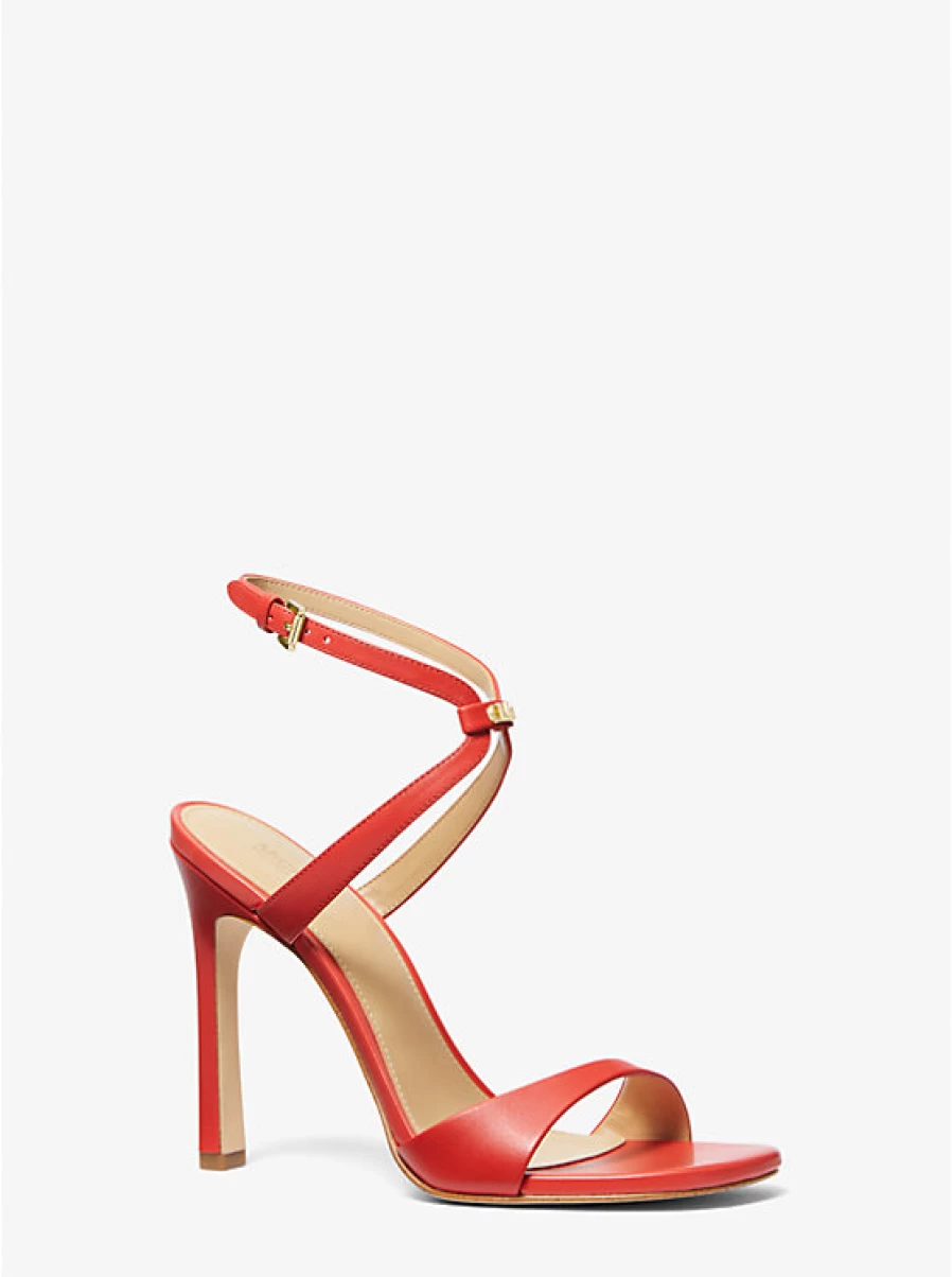 Michael Kors Women's Amara Leather Sandals – Stylish & Comfortable Footwear
