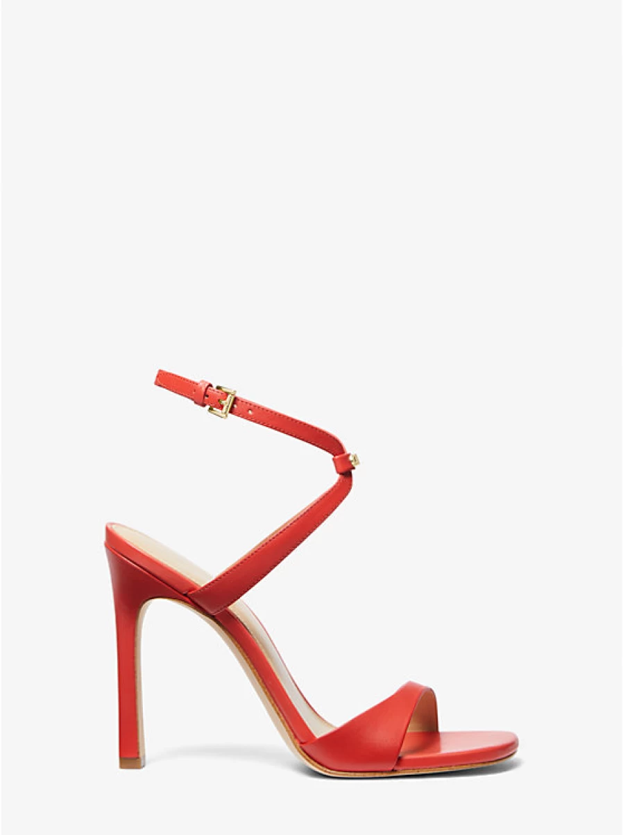 Michael Kors Women's Amara Leather Sandals – Stylish & Comfortable Footwear