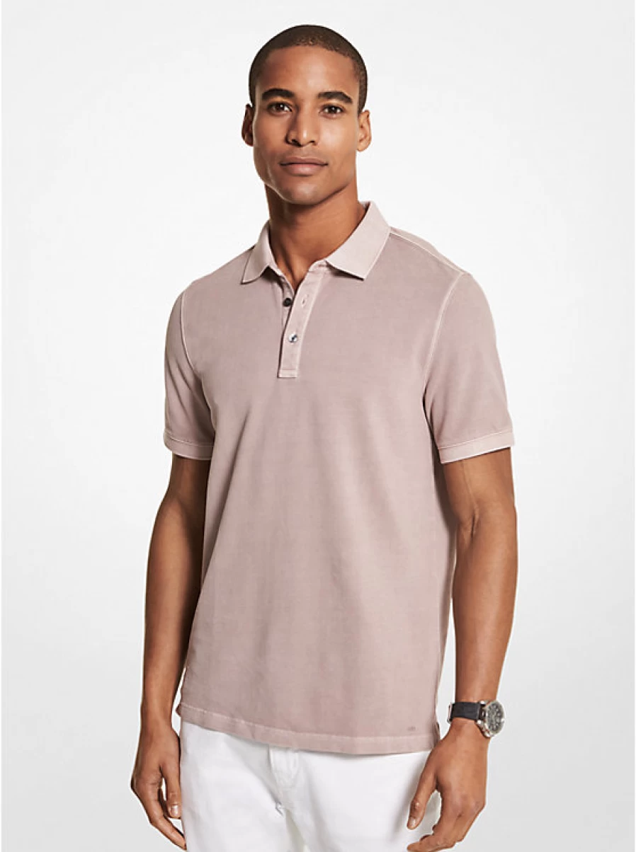 Michael Kors Men's Cotton Pique Polo Shirt - Classic Fit Casual Style