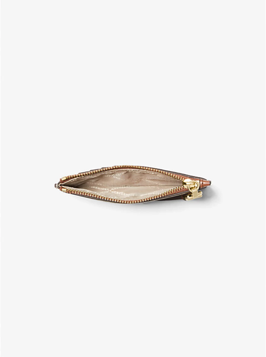 Michael Kors Women's Empire Card Holder - Small Leather Wallet Case for Cards