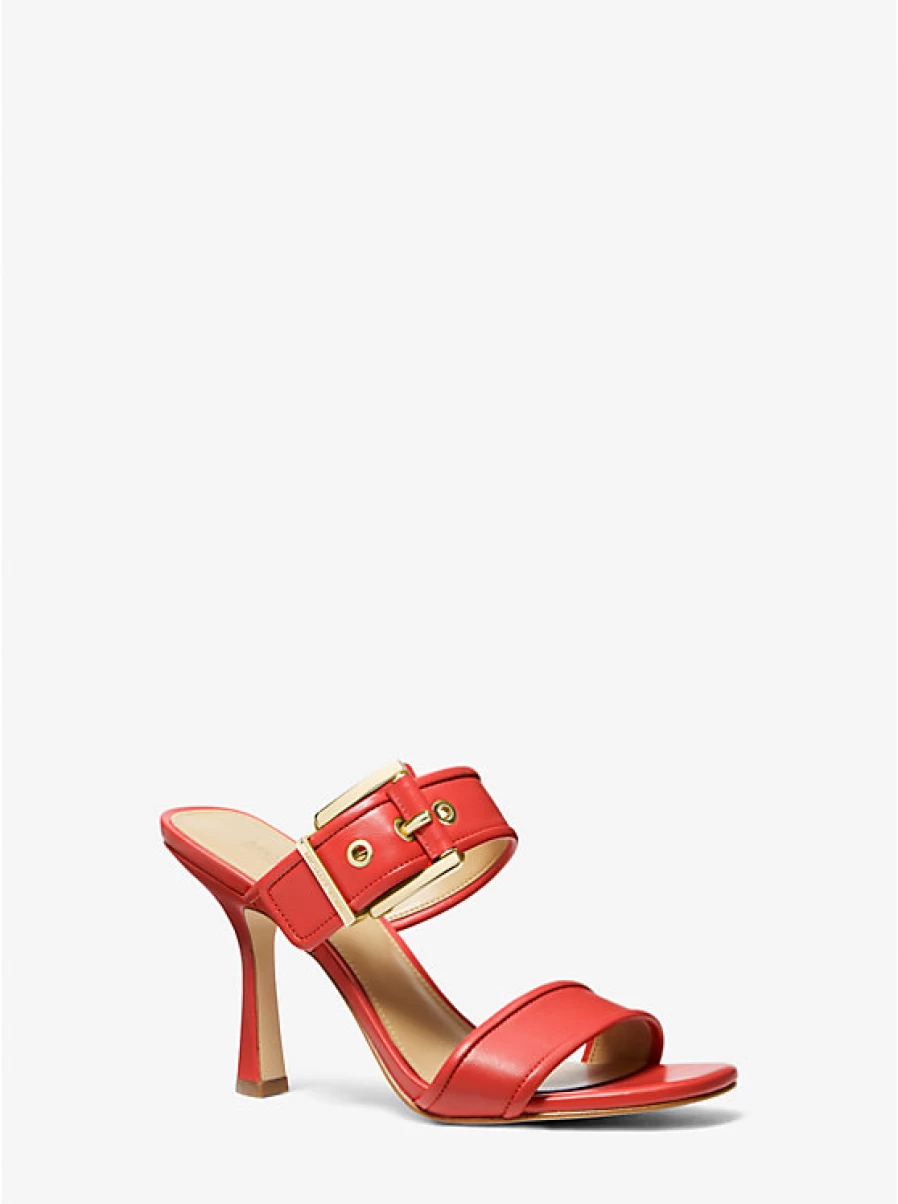 Michael Kors Women's Colby Leather Sandals – Stylish & Comfortable Footwear