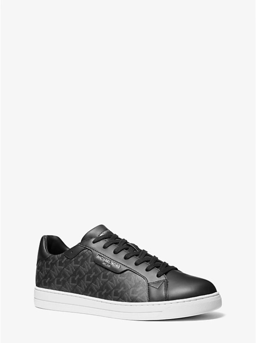Michael Kors Men's Leather Espadrilles with Snake Print and Empire Signature Logo