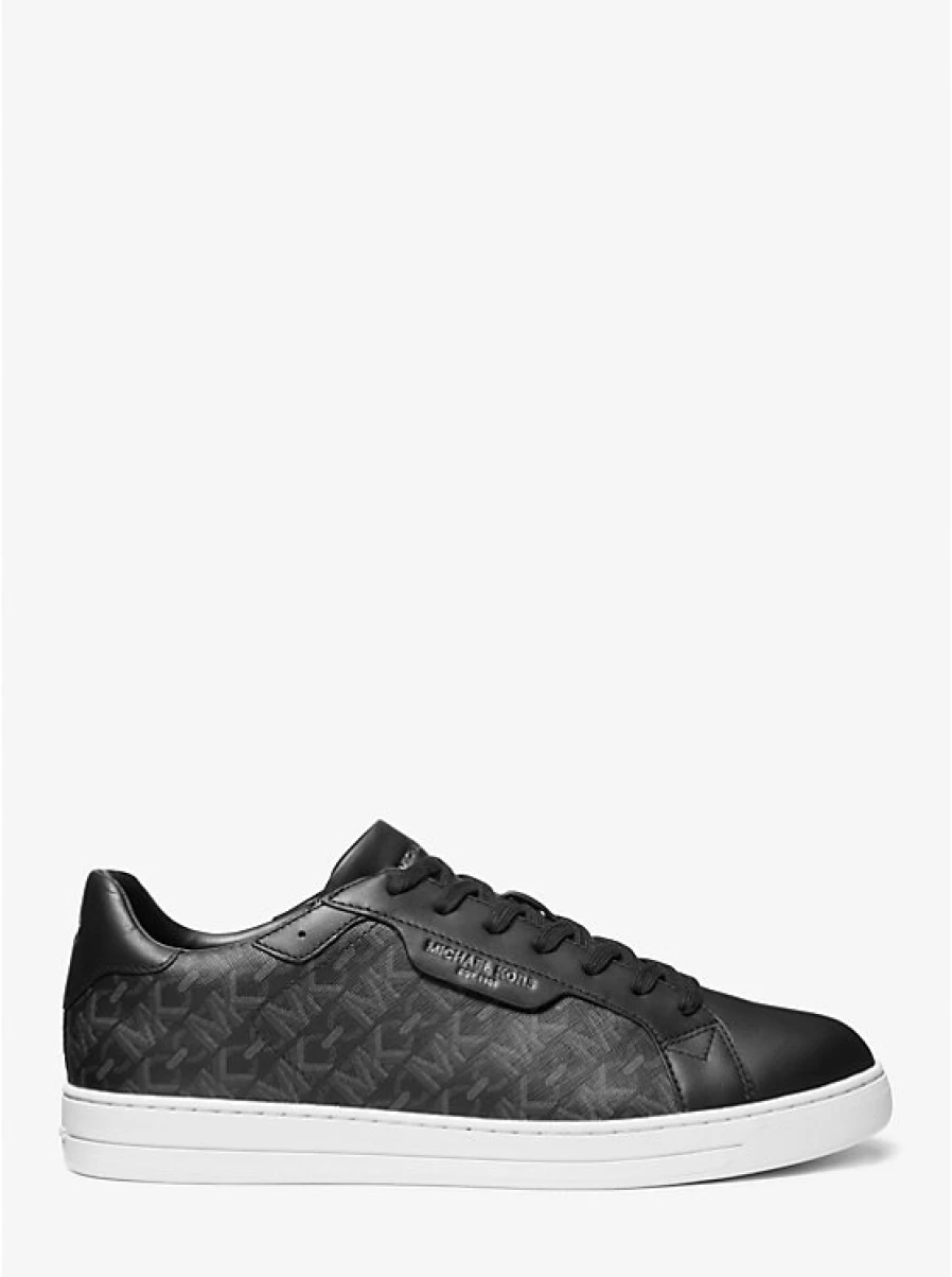 Michael Kors Men's Leather Espadrilles with Snake Print and Empire Signature Logo