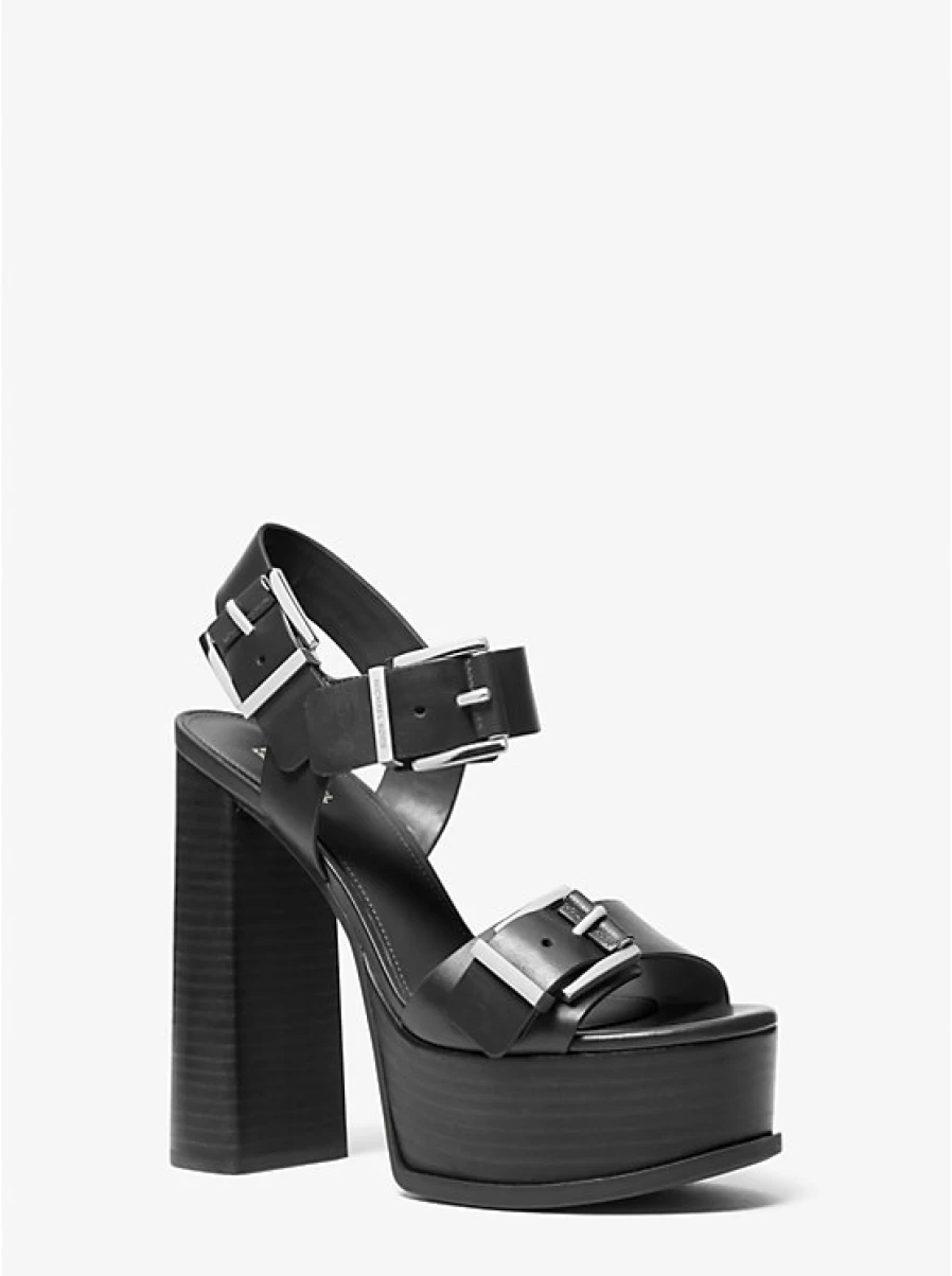 Michael Kors Women's Colby Leather Platform Sandals
