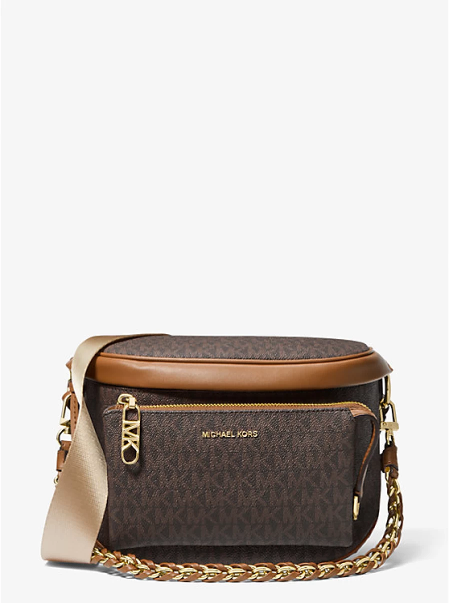 Michael Kors Women's Slater Signature Logo Medium Suspender Handbag
