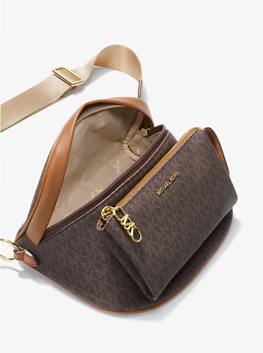 Michael Kors Women's Slater Signature Logo Medium Suspender Handbag