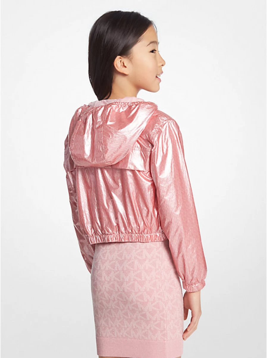 Michael Kors Kids' Metallic Windbreaker Jacket for Children