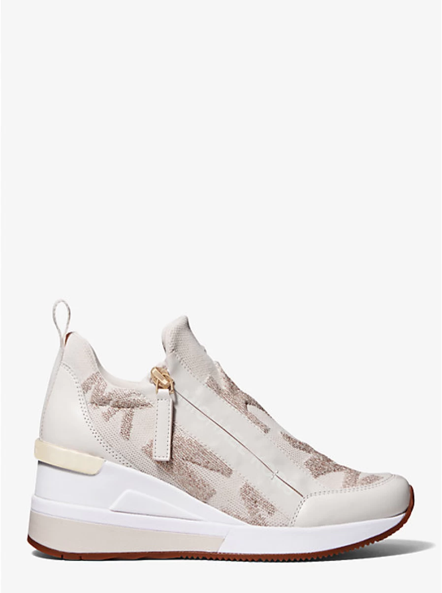Michael Kors Women's Willis Stretch Knit Espadrille Sneakers with Logo Detail