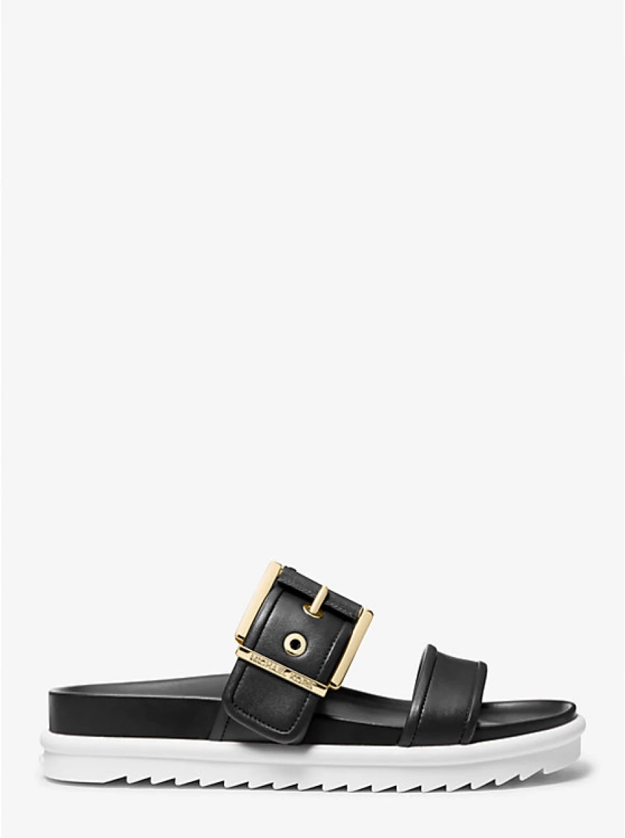 Michael Kors Women's Colby Leather Sandals - Slip-On Design