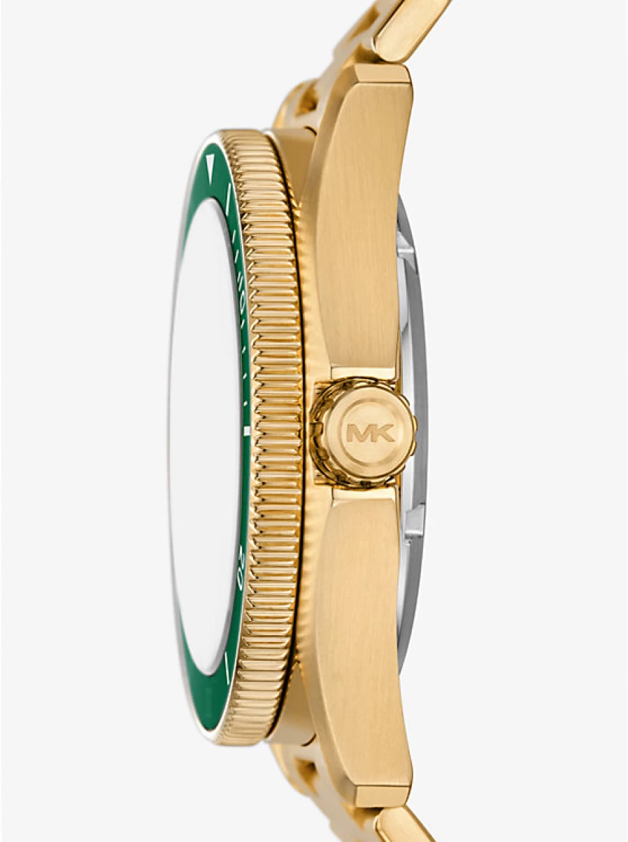 Michael Kors Men's Oversized Gold-Tone Maritime Chronograph Watch