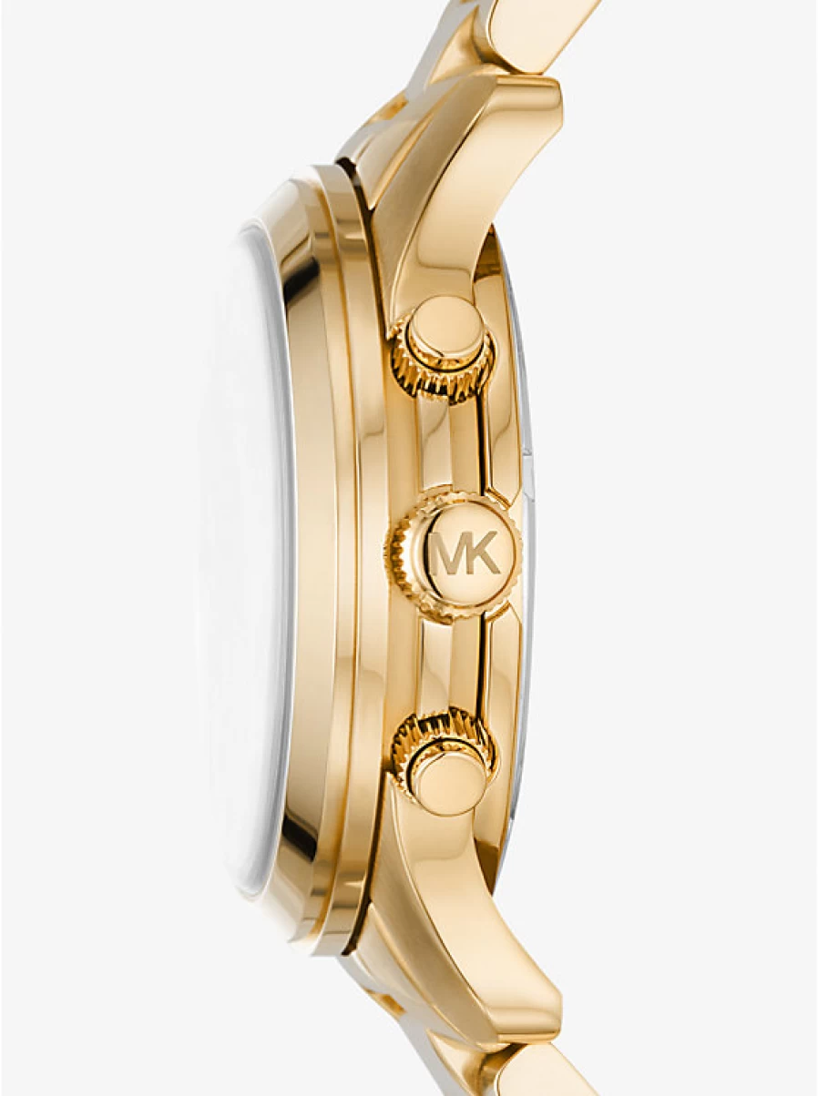Michael Kors Women's Runway Slim Gold-Tone Stainless Steel Watch