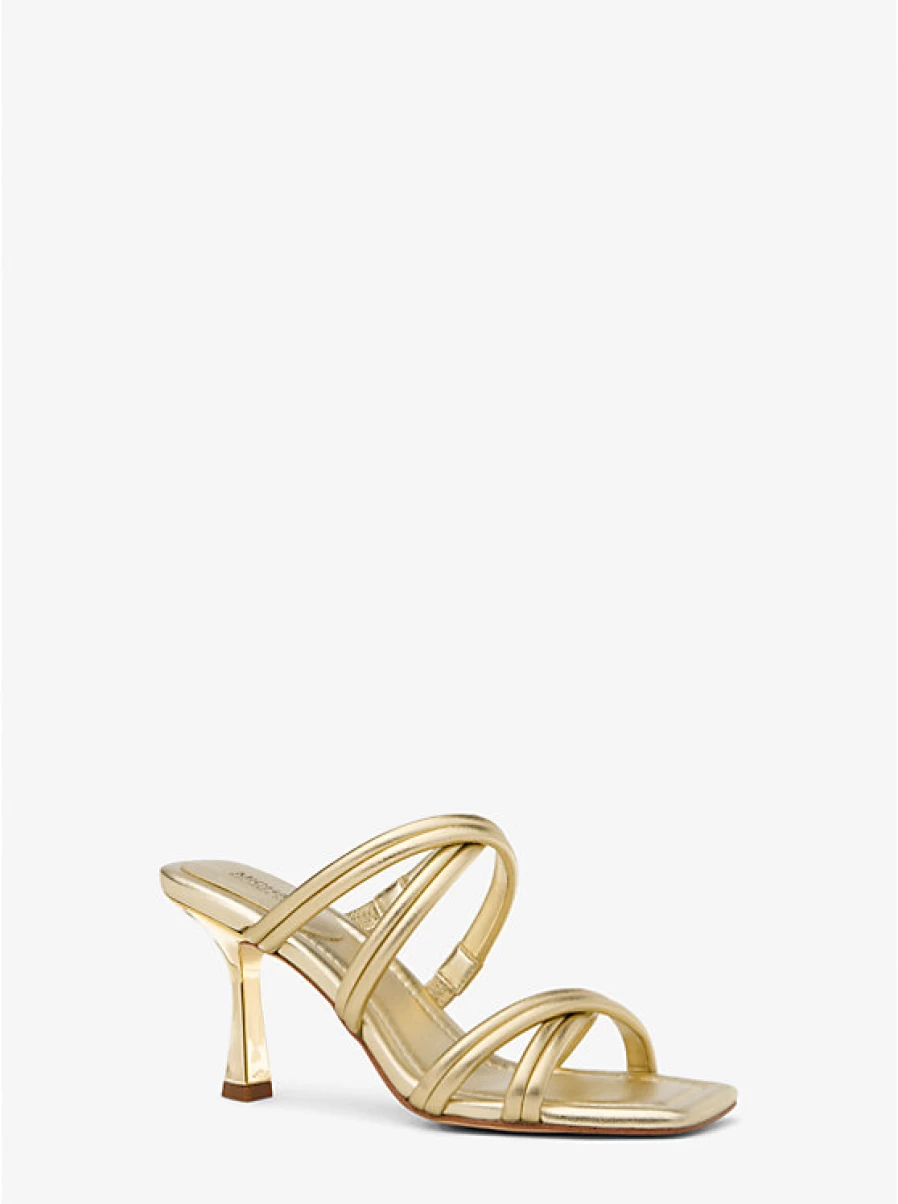 Michael Kors Women's Corrine Metallic Leather Sandals
