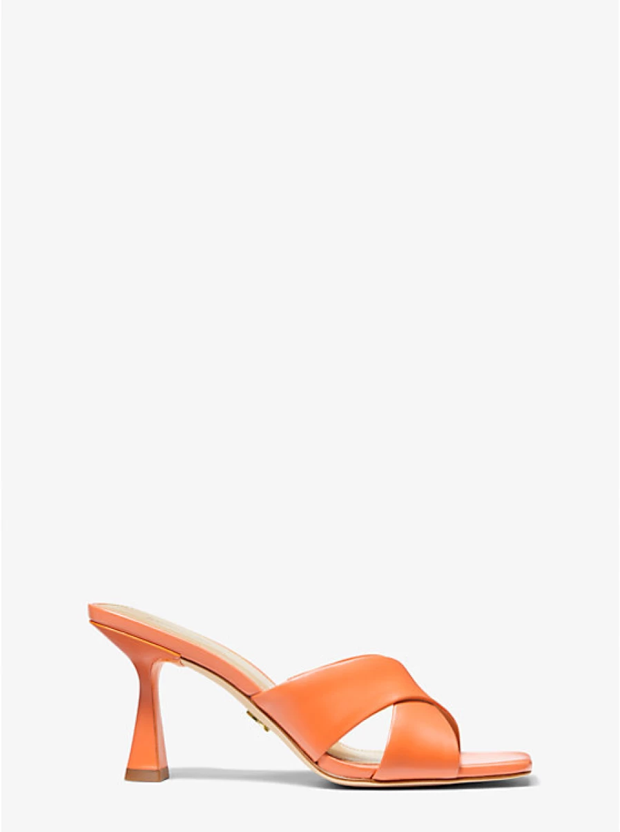 Michael Kors Women's Clara Leather Mule Slip-On Loafers - Comfortable & Stylish Casual Shoes