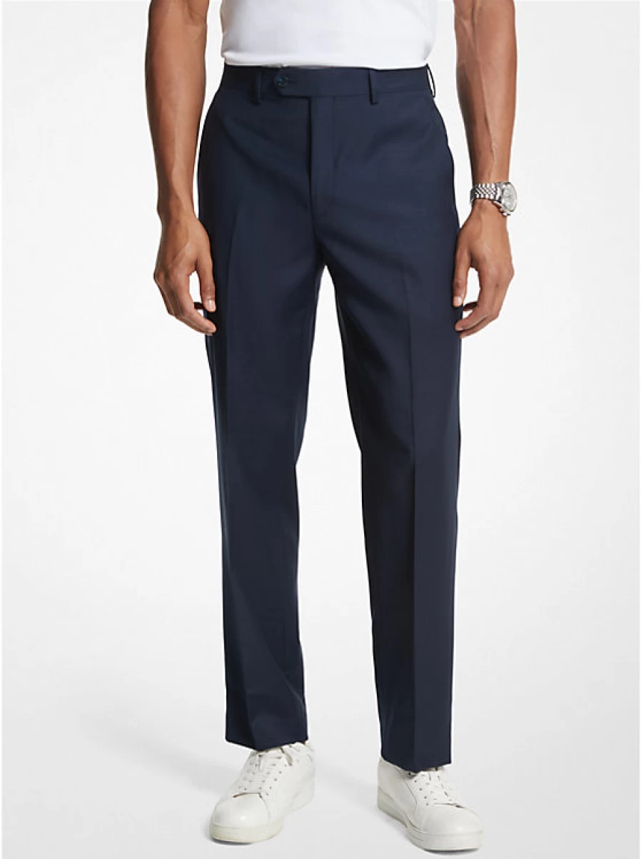 Michael Kors Men's Modern Fit Wool Blend Dress Pants for Business & Formal Wear