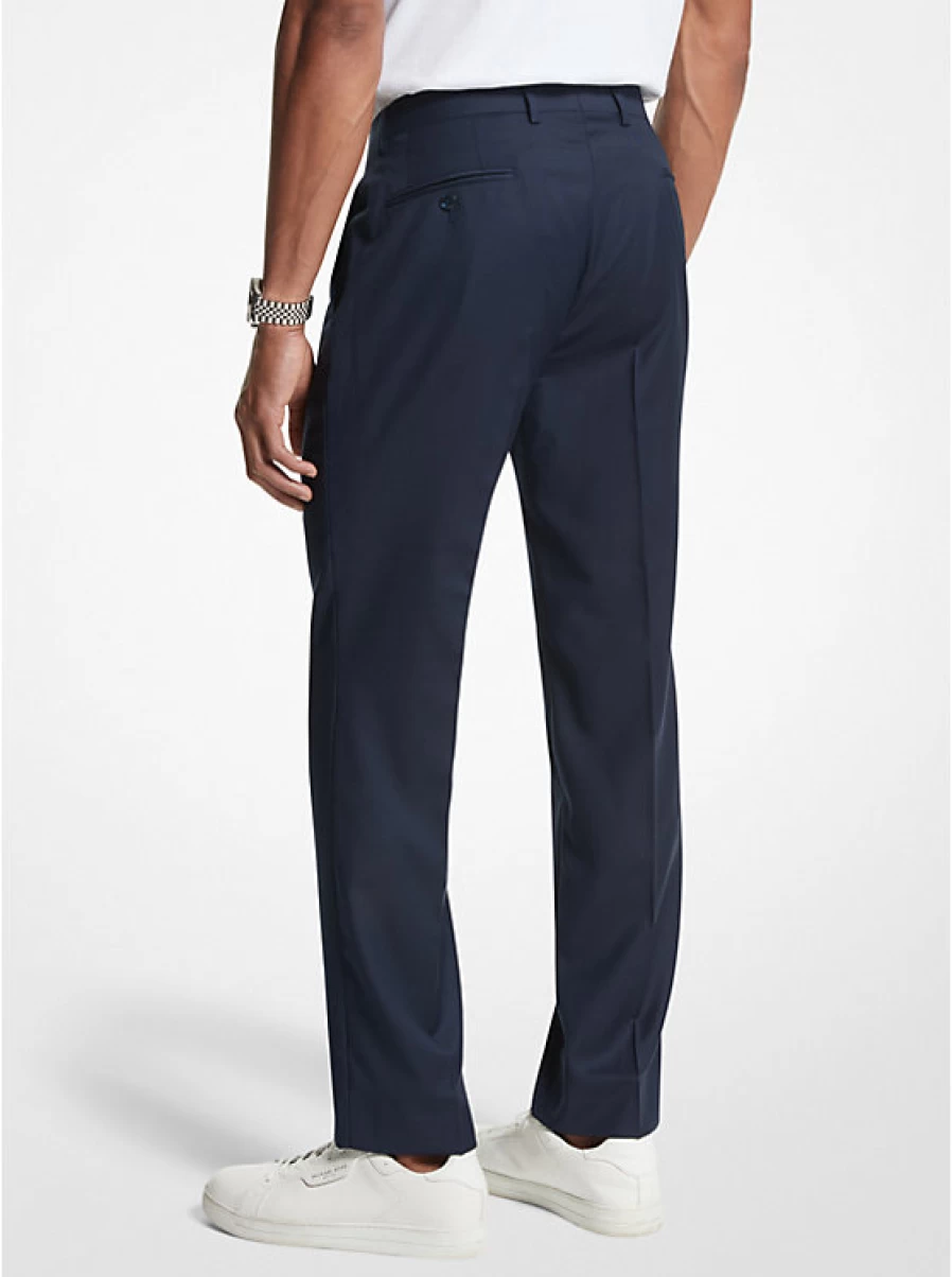 Michael Kors Men's Modern Fit Wool Blend Dress Pants for Business & Formal Wear