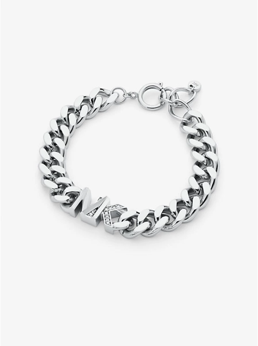 Michael Kors Women's Brass Curb Chain Link Bracelet with Precious Metal Plating