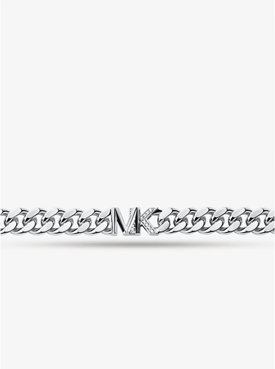 Michael Kors Women's Brass Curb Chain Link Bracelet with Precious Metal Plating
