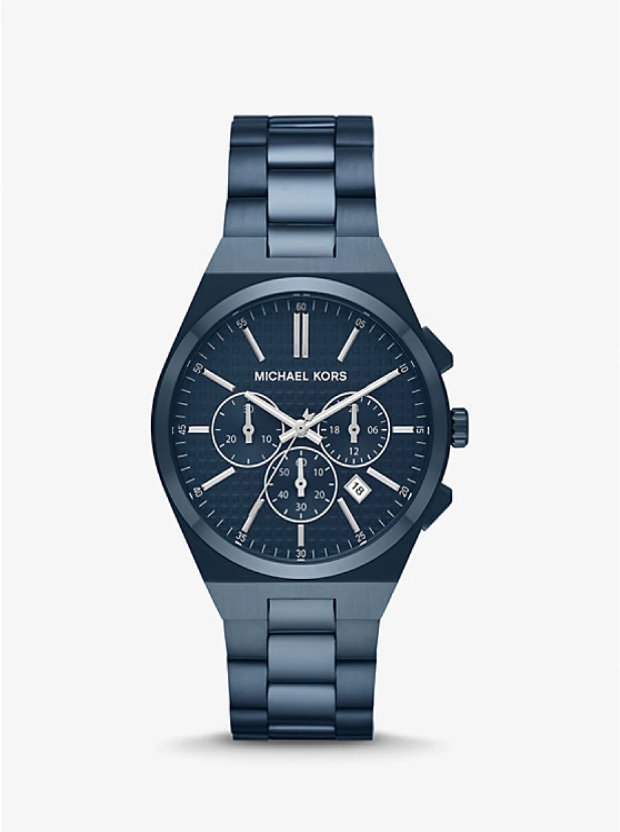 Michael Kors Men's Oversized Lennox Blue Tone Watch