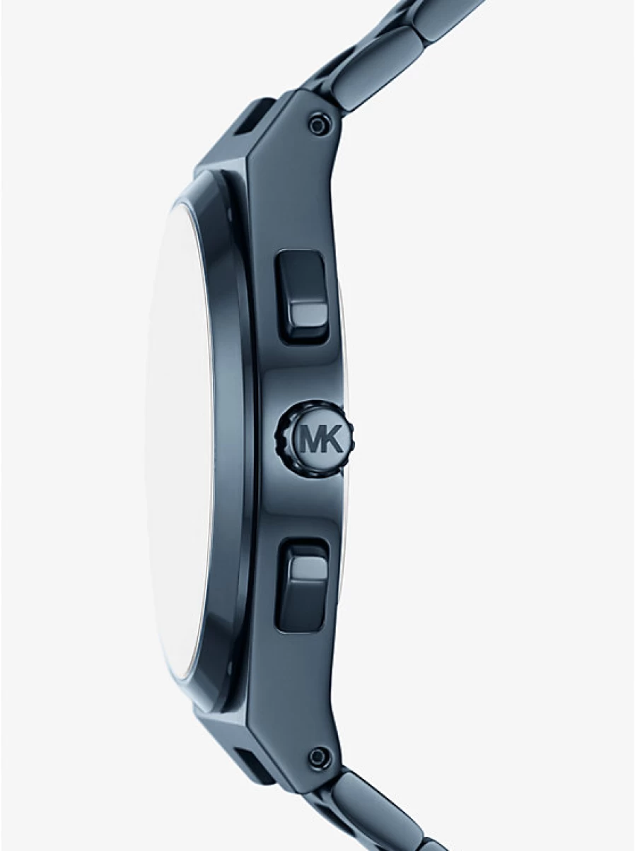 Michael Kors Men's Oversized Lennox Blue Tone Watch